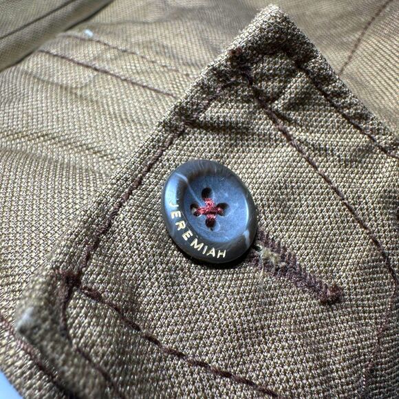 Jeremiah Thorne Coated Canvas Jacket Mens Sz XL in Military Peat Khaki Tactical - Picture 13 of 14